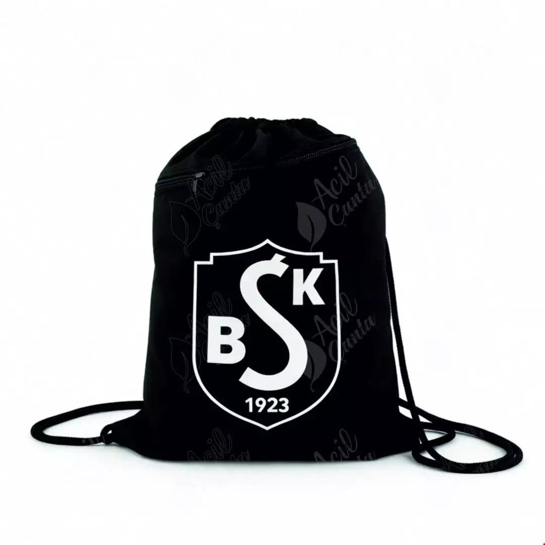 İpli Büzgülü Cepli Çanta Siyah