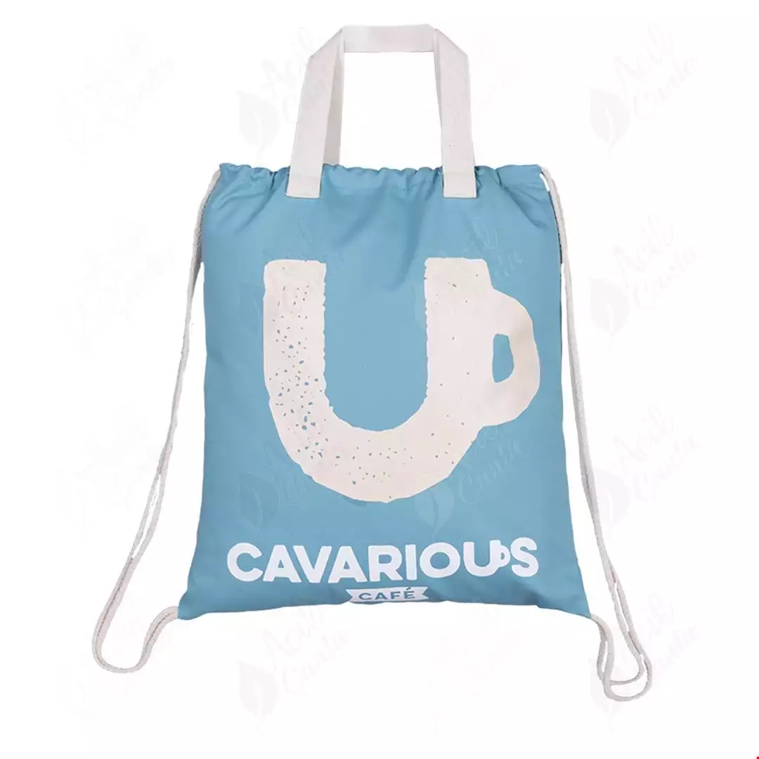 İpli Saplı Tela Çanta