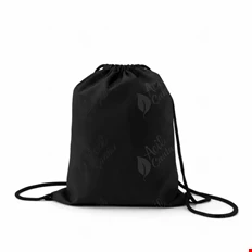 İpli Büzgülü Çanta Siyah