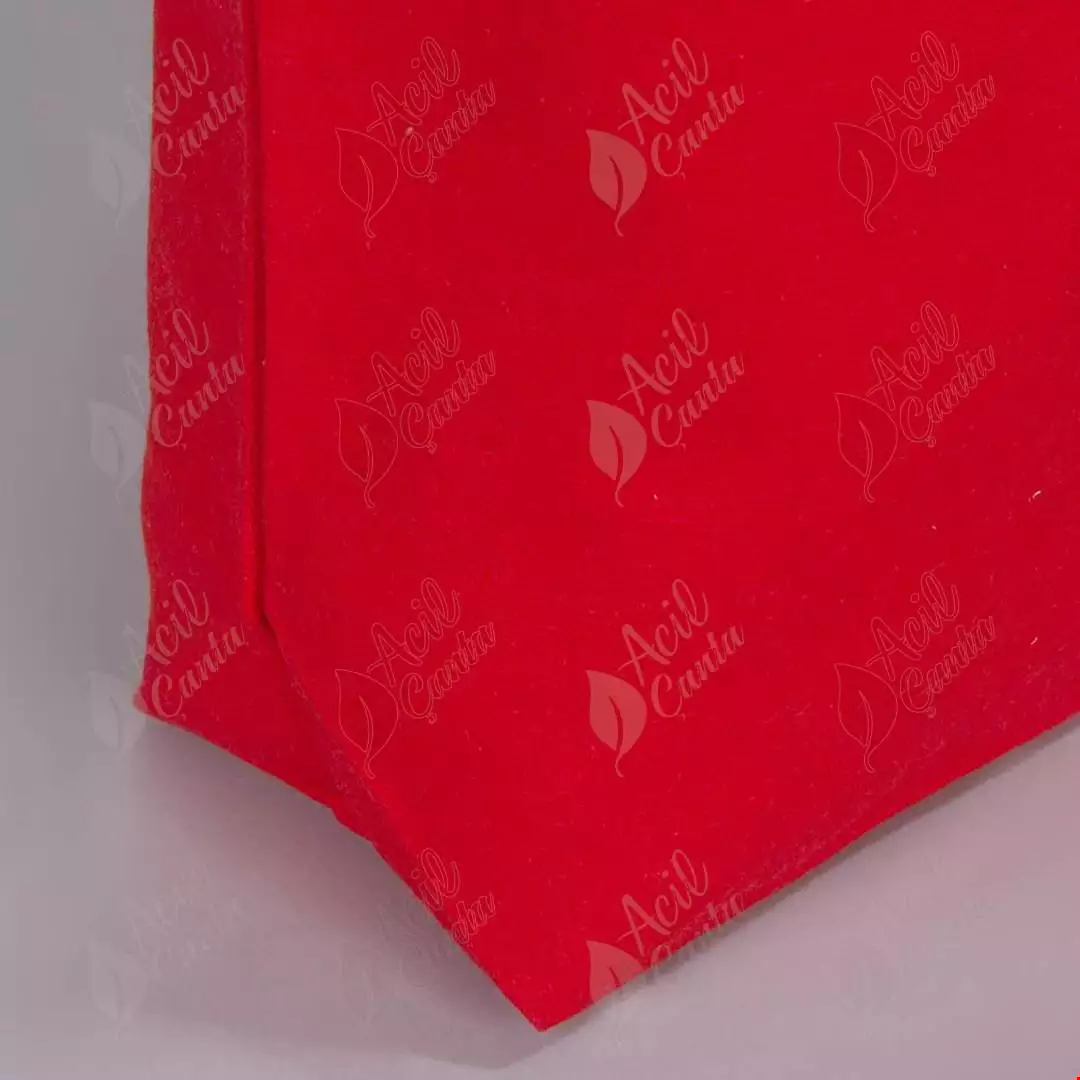 Kırmızı Kanvas Plaj Çantası