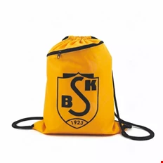 Acil Çanta Baskılı İpli Büzgülü Sarı Çanta